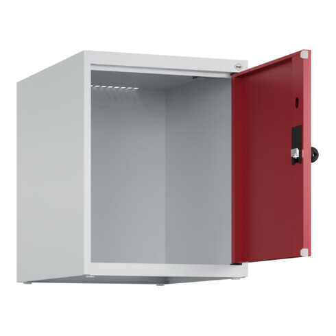 C+P Aufsatzschrank, 7035/3003 500x400x500mm Verschluss Sicherheits-Drehriegel 1 Abteile