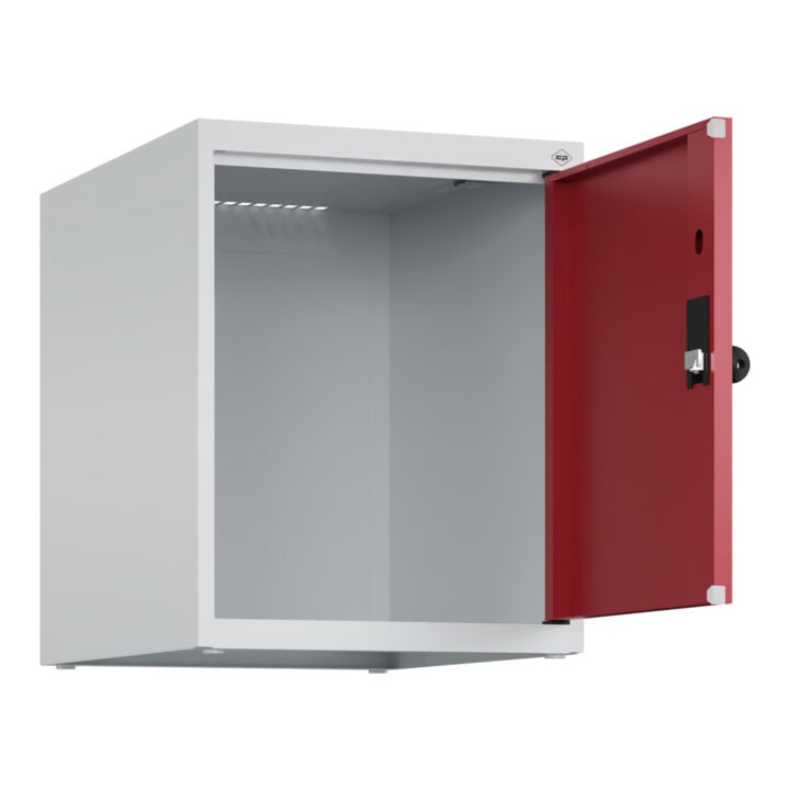 C+P Aufsatzschrank, 7035/3003 500x400x500mm Verschluss Sicherheits-Drehriegel 1 Abteile
