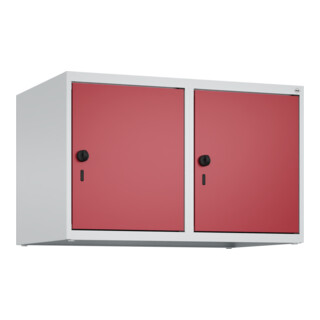 C+P Aufsatzschrank, 7035/3003 500x800x500mm Verschluss Sicherheits-Drehriegel 2 Abteile