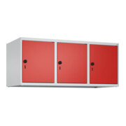 C+P Aufsatzschrank, 7035/3020 500x1200x500mm Verschluss Sicherheits-Drehriegel 3 Abteile