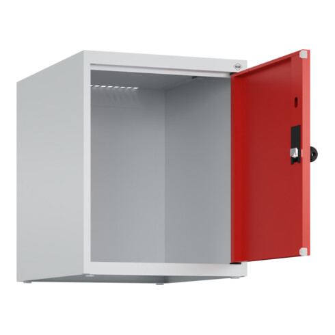 C+P Aufsatzschrank, 7035/3020 500x400x500mm Verschluss Sicherheits-Drehriegel 1 Abteile