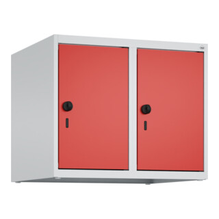 C+P Aufsatzschrank, 7035/3020 500x600x500mm Verschluss Sicherheits-Drehriegel 2 Abteile