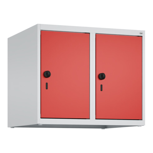 C+P Aufsatzschrank, 7035/3020 500x600x500mm Verschluss Sicherheits-Drehriegel 2 Abteile