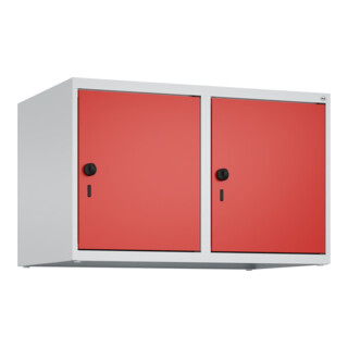 C+P Aufsatzschrank, 7035/3020 500x800x500mm Verschluss Sicherheits-Drehriegel 2 Abteile