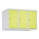 C+P Aufsatzschrank, 7035 500x750x500mm Front 1108060 RDS Viridingrün Verschluss Zylinderschloss 3 Abteile-1