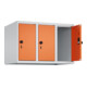 C+P Aufsatzschrank, 7035 500x750x500mm Front RAL 2004 Reinorange Verschluss Sicherheits-Drehriegel 3 Abteile-2