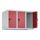 C+P Aufsatzschrank, 7035 500x750x500mm Front RAL 3003 Rubinrot Verschluss Sicherheits-Drehriegel 3 Abteile-2