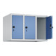 C+P Aufsatzschrank, 7035 500x750x500mm Front RAL 5023 Fernblau Verschluss Sicherheits-Drehriegel 3 Abteile-2