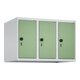 C+P Aufsatzschrank, 7035 500x750x500mm Front RAL 6011 Resedagrün Verschluss Sicherheits-Drehriegel 3 Abteile-1