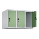 C+P Aufsatzschrank, 7035 500x750x500mm Front RAL 6011 Resedagrün Verschluss Sicherheits-Drehriegel 3 Abteile-2
