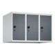 C+P Aufsatzschrank, 7035 500x750x500mm Front RAL 7016 Anthrazitgrau Verschluss Sicherheits-Drehriegel 3 Abteile-1