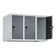 C+P Aufsatzschrank, 7035 500x750x500mm Front RAL 7016 Anthrazitgrau Verschluss Sicherheits-Drehriegel 3 Abteile-2