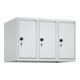 C+P Aufsatzschrank, 7035 500x750x500mm Front RAL 7035 Lichtgrau Verschluss Sicherheits-Drehriegel 3 Abteile-1