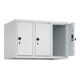 C+P Aufsatzschrank, 7035 500x750x500mm Front RAL 7035 Lichtgrau Verschluss Sicherheits-Drehriegel 3 Abteile-2