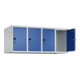 C+P Aufsatzschrank, 7035/5010 500x1200x500mm Verschluss Sicherheits-Drehriegel 4 Abteile-2