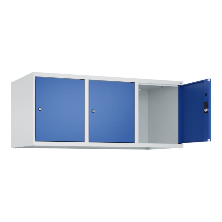 C+P Aufsatzschrank, 7035/5010 500x1200x500mm Verschluss Zylinderschloss 3 Abteile