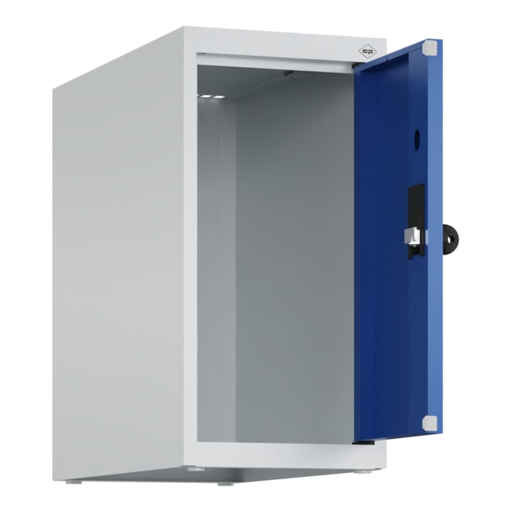 C+P Aufsatzschrank, 7035/5010 500x250x500mm Verschluss Sicherheits-Drehriegel 1 Abteile