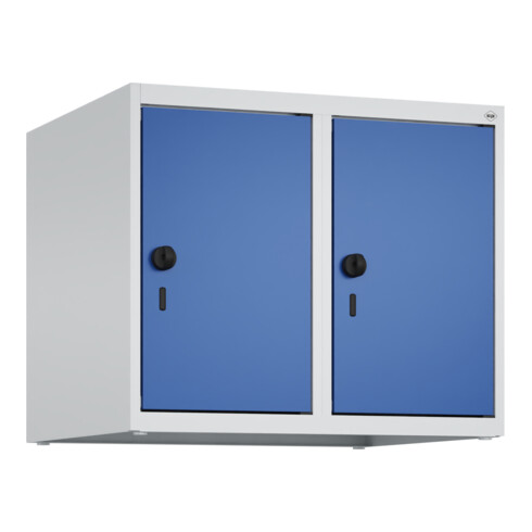C+P Aufsatzschrank, 7035/5010 500x600x500mm Verschluss Sicherheits-Drehriegel 2 Abteile