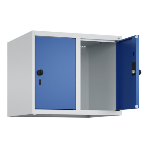 C+P Aufsatzschrank, 7035/5010 500x600x500mm Verschluss Sicherheits-Drehriegel 2 Abteile