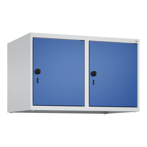 C+P Aufsatzschrank, 7035/5010 500x800x500mm Verschluss Sicherheits-Drehriegel 2 Abteile
