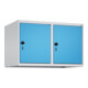 C+P Aufsatzschrank, 7035/5012 500x800x500mm Verschluss Sicherheits-Drehriegel 2 Abteile-1