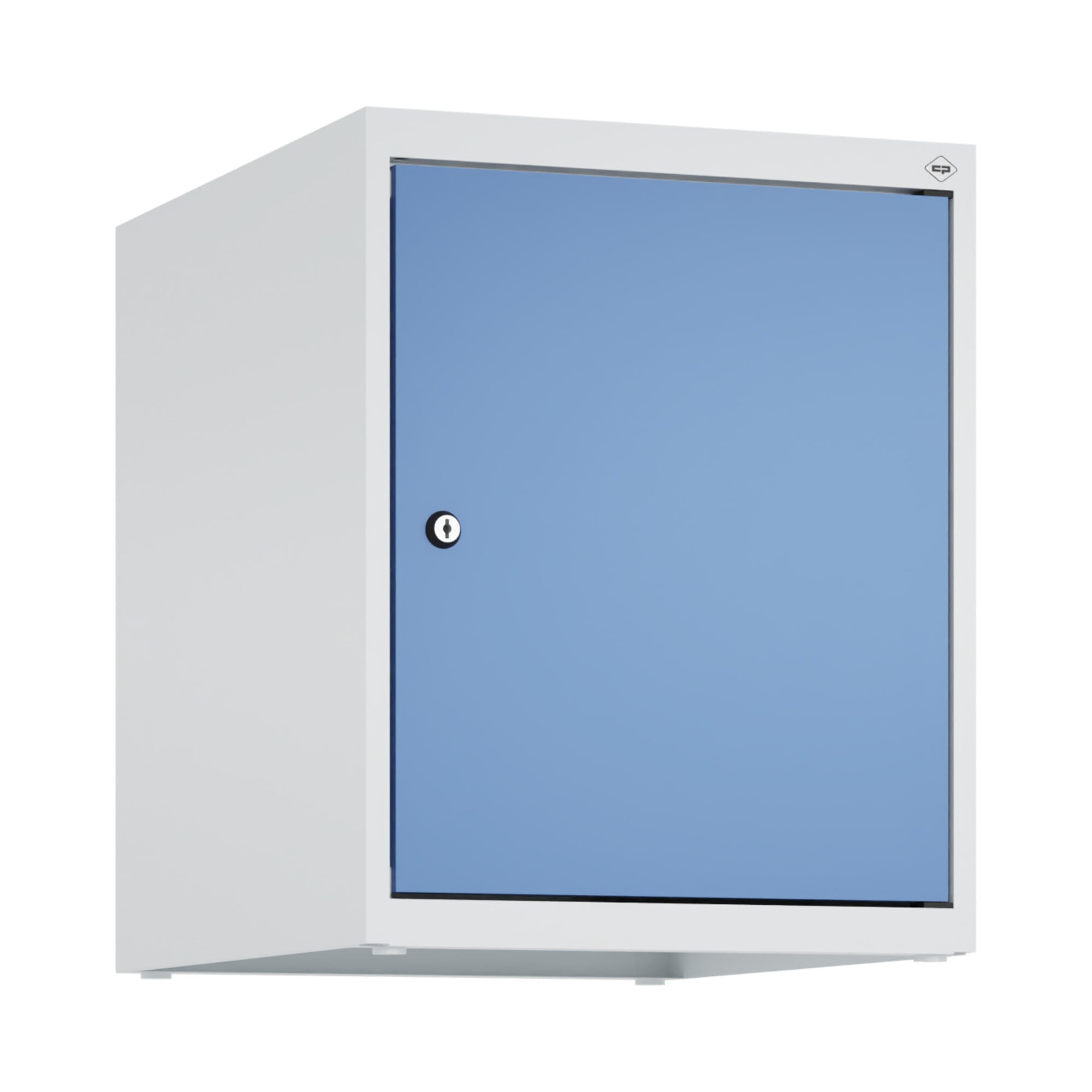 C+P Aufsatzschrank, 7035/5023 500x400x500mm Verschluss Zylinderschloss 1 Abteile ; C + P Möbelsysteme
