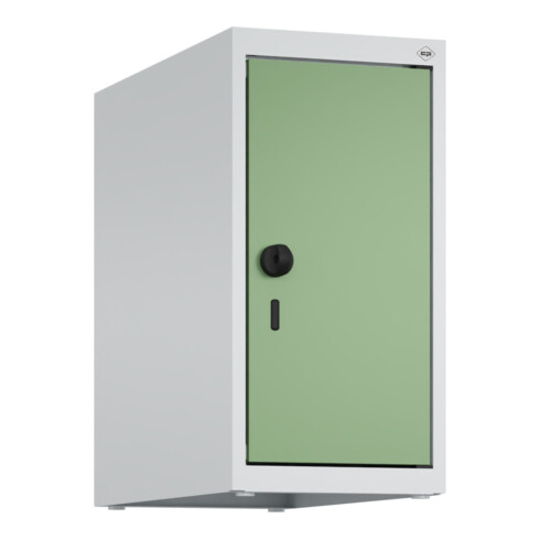 C+P Aufsatzschrank, 7035/6011 500x250x500mm Verschluss Sicherheits-Drehriegel 1 Abteile
