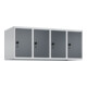 C+P Aufsatzschrank, 7035/7016 500x1200x500mm Verschluss Sicherheits-Drehriegel 4 Abteile-1