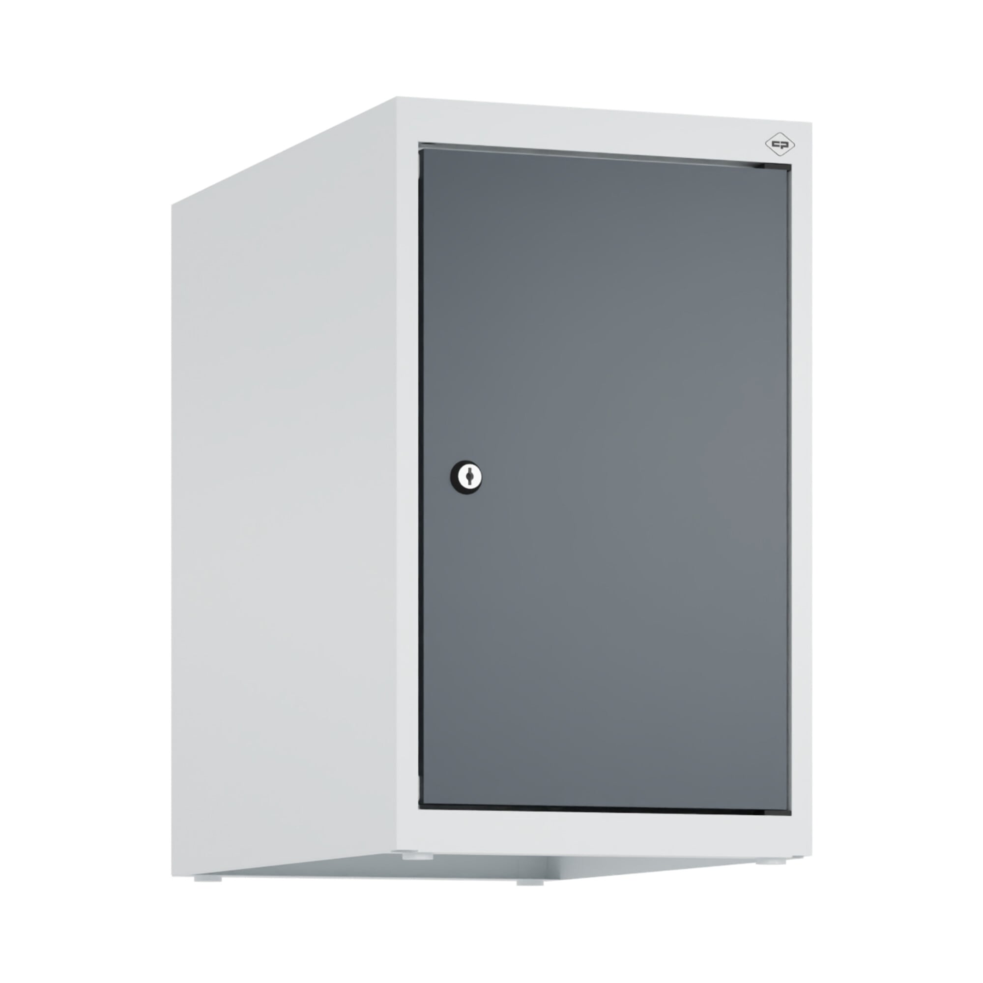 C+P Aufsatzschrank, 7035/7016 500x300x500mm Verschluss Zylinderschloss 1 Abteile ; C + P Möbelsysteme
