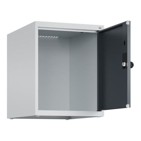 C+P Aufsatzschrank, 7035/7016 500x400x500mm Verschluss Sicherheits-Drehriegel 1 Abteile