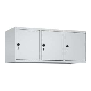 C+P Aufsatzschrank, 7035/7035 500x1200x500mm Verschluss Sicherheits-Drehriegel 3 Abteile
