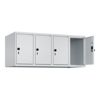 C+P Aufsatzschrank, 7035/7035 500x1200x500mm Verschluss Sicherheits-Drehriegel 4 Abteile