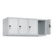 C+P Aufsatzschrank, 7035/7035 500x1200x500mm Verschluss Sicherheits-Drehriegel 4 Abteile-1