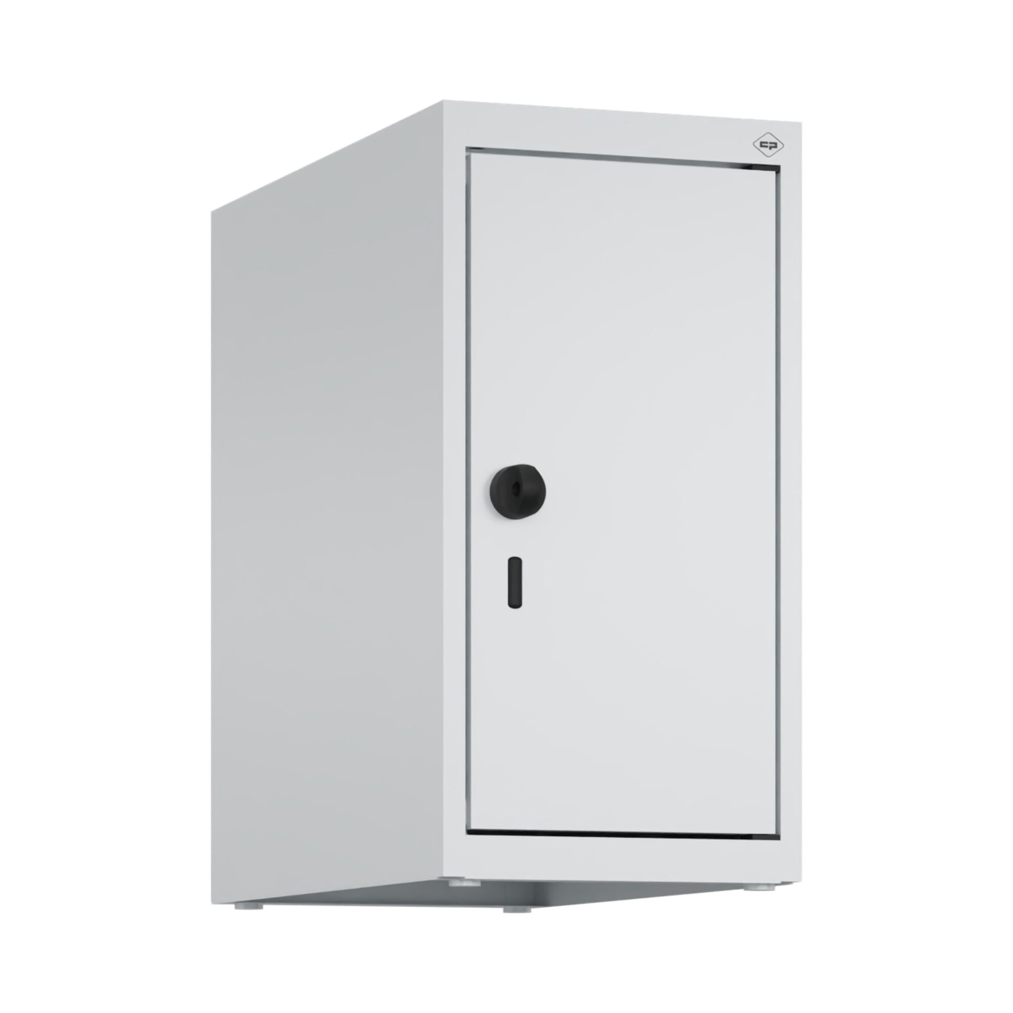 C+P Aufsatzschrank, 7035/7035 500x250x500mm Verschluss Sicherheits-Drehriegel 1 Abteile ; C + P Möbelsysteme