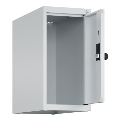 C+P Aufsatzschrank, 7035/7035 500x250x500mm Verschluss Sicherheits-Drehriegel 1 Abteile