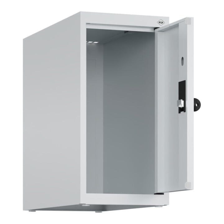 C+P Aufsatzschrank, 7035/7035 500x250x500mm Verschluss Sicherheits-Drehriegel 1 Abteile