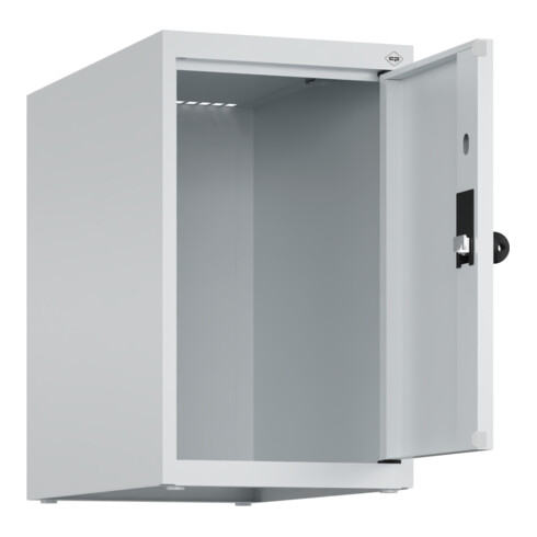 C+P Aufsatzschrank, 7035/7035 500x300x500mm Verschluss Sicherheits-Drehriegel 1 Abteile