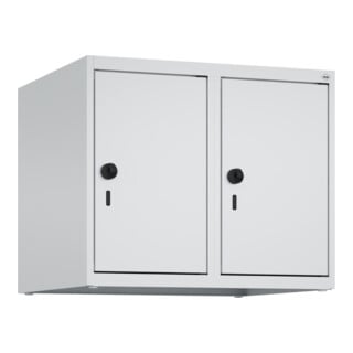 C+P Aufsatzschrank, 7035/7035 500x600x500mm Verschluss Sicherheits-Drehriegel 2 Abteile