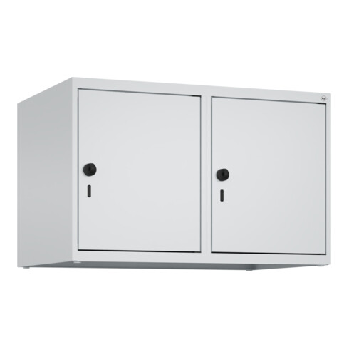C+P Aufsatzschrank, 7035/7035 500x800x500mm Verschluss Sicherheits-Drehriegel 2 Abteile