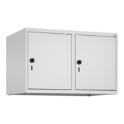 C+P Aufsatzschrank, 7035/7035 500x800x500mm Verschluss Sicherheits-Drehriegel 2 Abteile