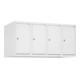 C+P Aufsatzschrank, 9016/9016 500x1000x500mm Verschluss Zylinderschloss 4 Abteile-1