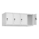 C+P Aufsatzschrank, 9016/9016 500x1200x500mm Verschluss Sicherheits-Drehriegel 4 Abteile-2