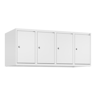 C+P Aufsatzschrank, 9016/9016 500x1200x500mm Verschluss Zylinderschloss 4 Abteile