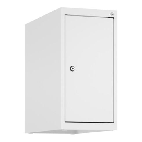 C+P Aufsatzschrank, 9016/9016 500x250x500mm Verschluss Zylinderschloss 1 Abteile