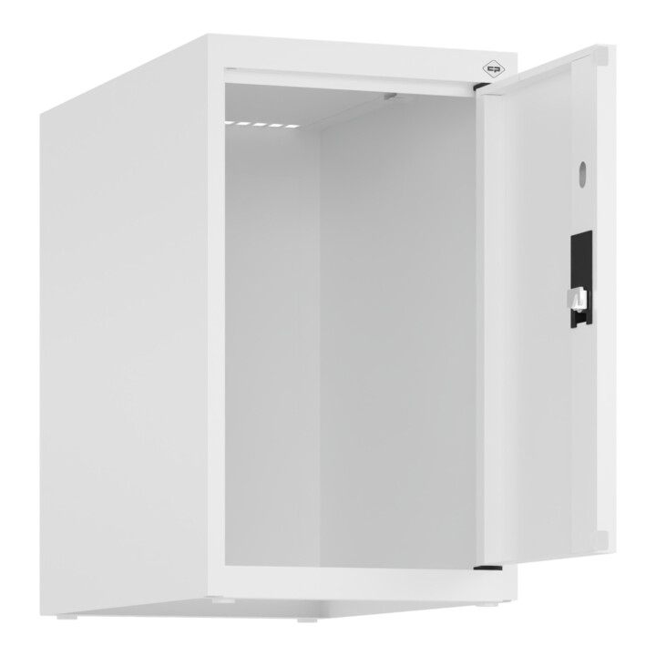 C+P Aufsatzschrank, 9016/9016 500x300x500mm Verschluss Zylinderschloss 1 Abteile