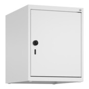 C+P Aufsatzschrank, 9016/9016 500x400x500mm Verschluss Sicherheits-Drehriegel 1 Abteile