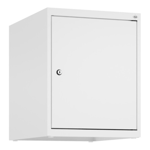 C+P Aufsatzschrank, 9016/9016 500x400x500mm Verschluss Zylinderschloss 1 Abteile