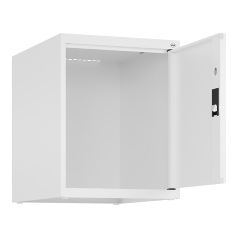 C+P Aufsatzschrank, 9016/9016 500x400x500mm Verschluss Zylinderschloss 1 Abteile