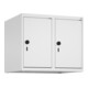 C+P Aufsatzschrank, 9016/9016 500x600x500mm Verschluss Sicherheits-Drehriegel 2 Abteile-1
