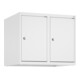 C+P Aufsatzschrank, 9016/9016 500x600x500mm Verschluss Zylinderschloss 2 Abteile-1